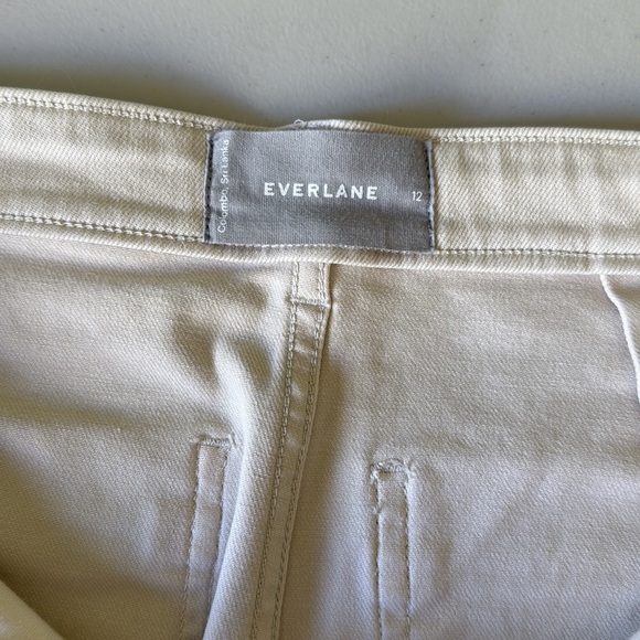 Everlane The Slim Leg Crop Pants Cream Colored - Picture 13 of 17